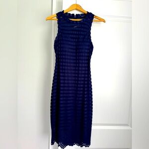 NWT Navy Guess Cocktail Midi Dress , size 2